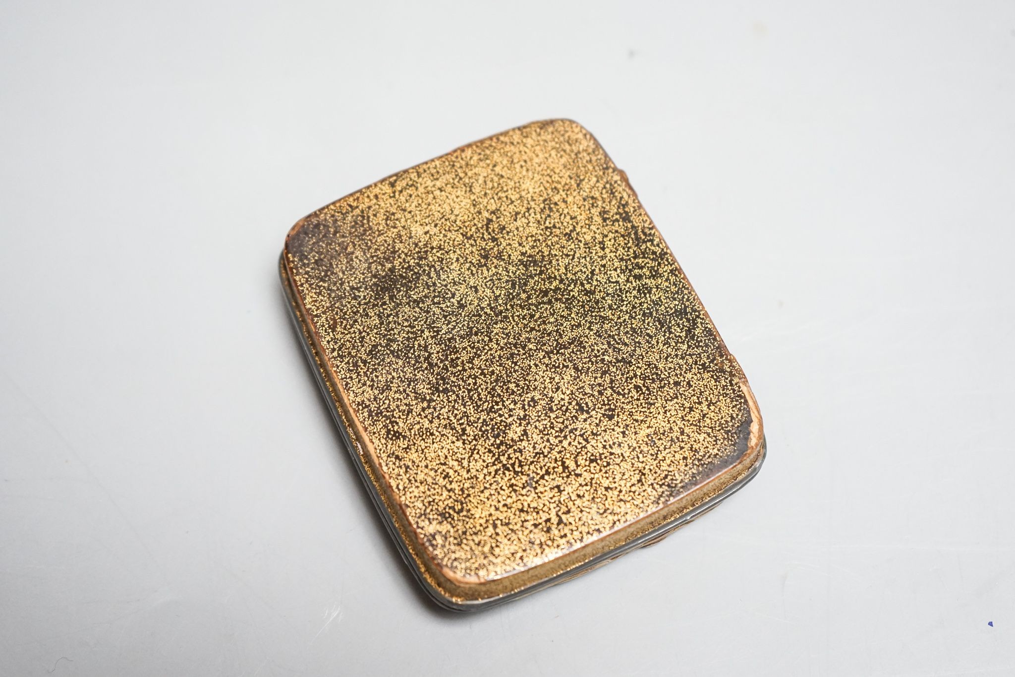 A Japanese Meiji period lacquer incense box (kogo), depicting Raiden, 9cm